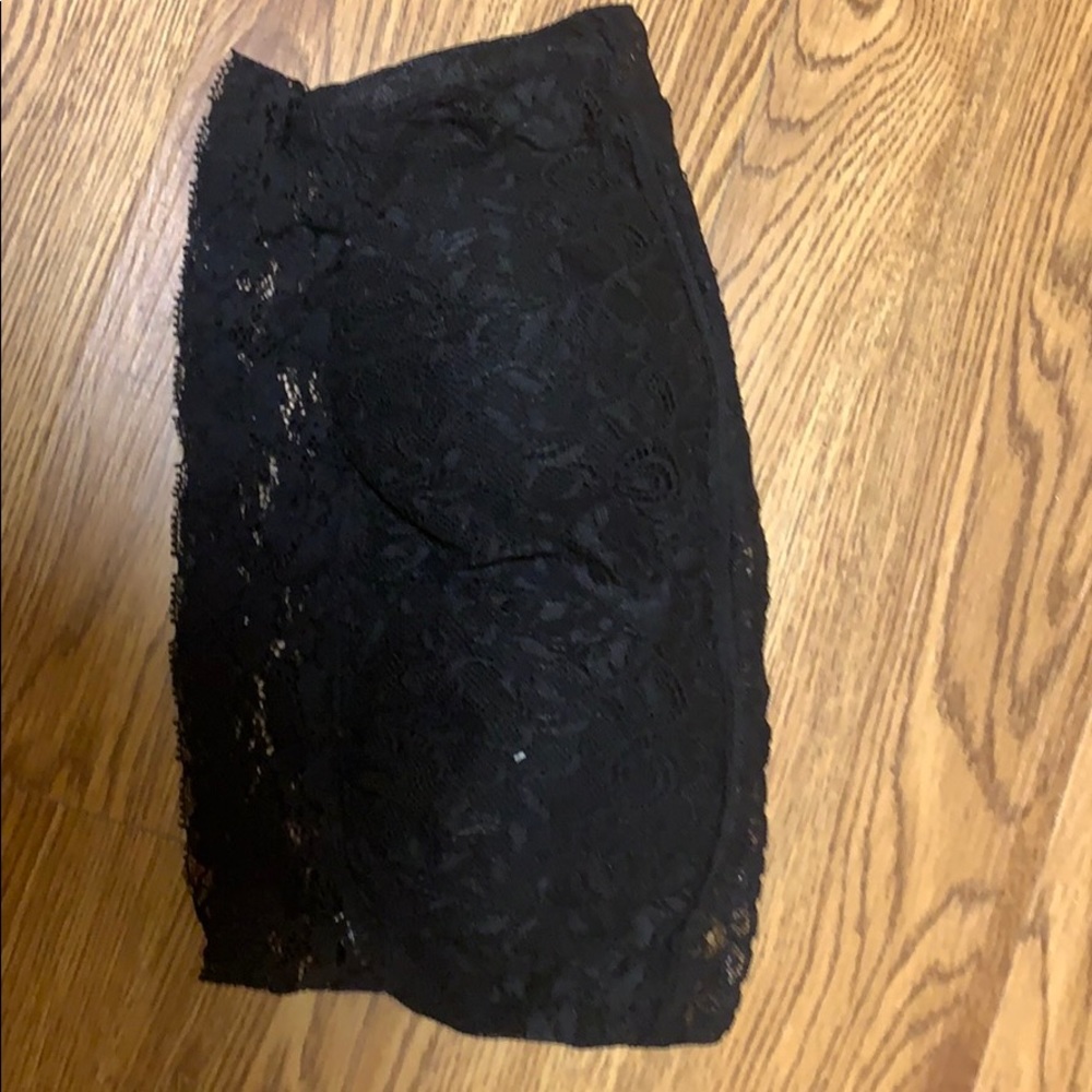 Live Love Dream Black Lace Bandeau